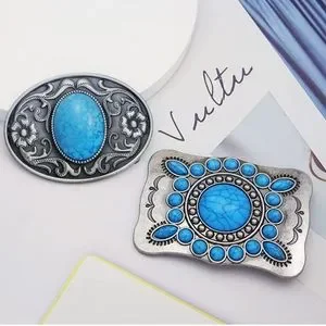 Accessories | 2 New Turquoise Beautiful Belt Buckles Fits 15 